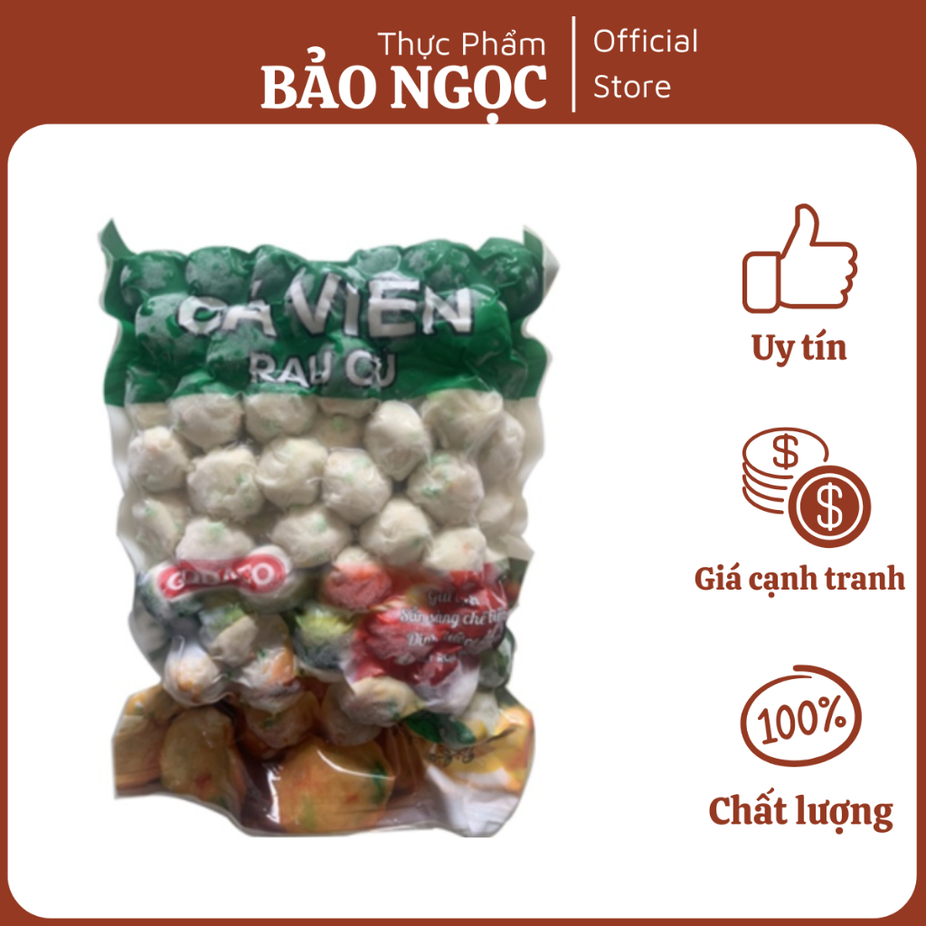 Cá viên rau củ Godaco 500gr - viên thả lẩu, chiên rán siêu ngon, dễ chế ...