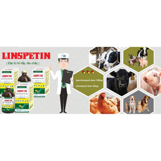 Linspetin thuốc thú y Vb Pharma trị đường hô hấp,tiêu hóa trên dê heo mèo chó gia súc, gia cầm