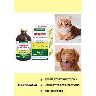 Linspetin thuốc thú y Vb Pharma trị đường hô hấp,tiêu hóa trên dê heo mèo chó gia súc, gia cầm