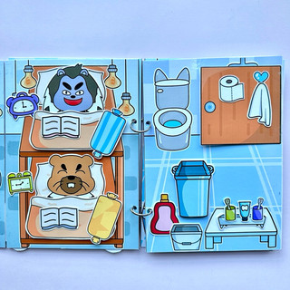 Đồ chơi bóc dán Sở cảnh sát Labrador - Búp bê giấy Pighandmade