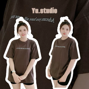 Áo thun 3158 YUSTUDIO, áo thun nam nữ tay lỡ, áo form rộng chất cotton khô mẫu Adream you have