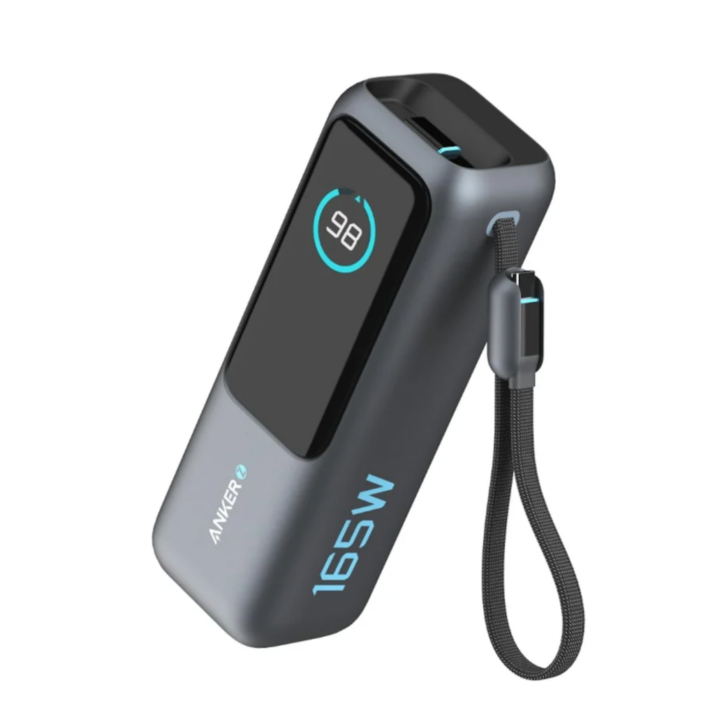 Pin dự phòng Anker Zolo Power Bank 25K A1695 công suất 165W có cáp USB-C tích hợp và có thể thu gọn | BigBuy360 - bigbuy360.vn