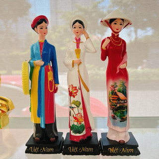 Bộ 3 tượng cô gái Bắc Trung Nam ba miền Decor Gift