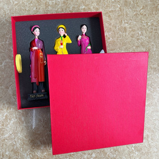 Bộ 3 tượng cô gái Bắc Trung Nam ba miền Decor Gift