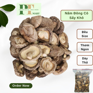 Nấm Đông Cô Khô Loại Đẹp, dày, đều, ruột sáng trắng --->