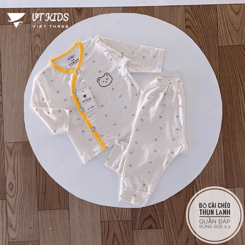 Set 2/3 Bộ quần áo dài tay VT cho bé sơ sinh vải thun lạnh PEPTIT mềm mịn cho bé sơ sinh 0-9 tháng DL11 Đậu Đậu Store