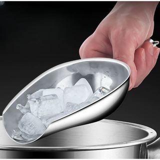 Dụng cụ muôi xẻng vá xúc đá inox không gỉ Chubby Chef có quai treo 4 kích cỡ Nhỏ/Trung/Lớn/Đại