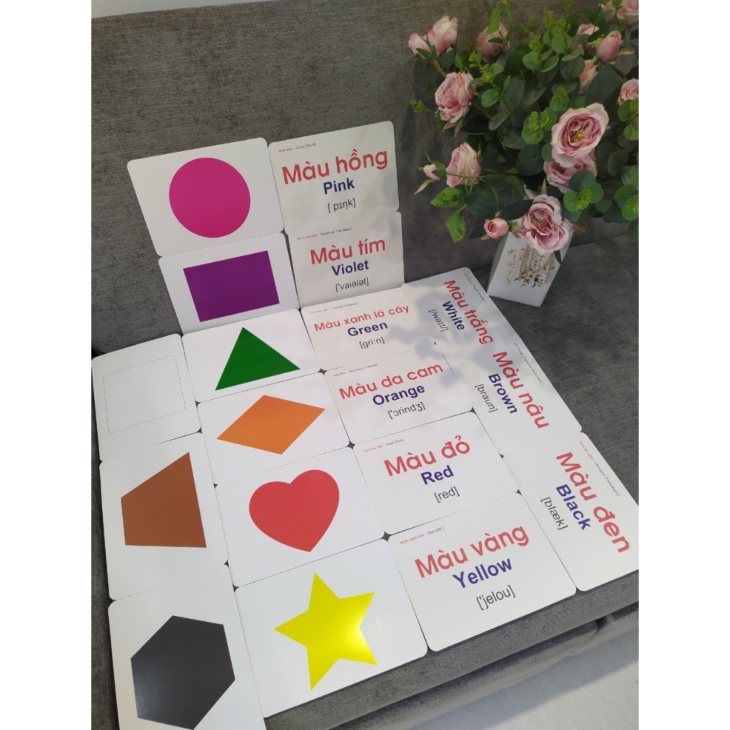 [Loại 1] Bộ Thẻ Học Thông Minh Khổ Lớn A5 -15x21cm Dạy Bé Về TGXQ -Flashcard Glenn Doman -Rõ Nét,Sinh Động,Thực Tế
