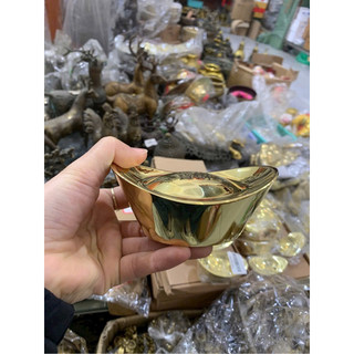 Thỏi Vàng Tài Lộc Các Cỡ lớn bằng đồng nguyên khối hàng bóng đẹp vật phẩm phong thuỷ tài lộc