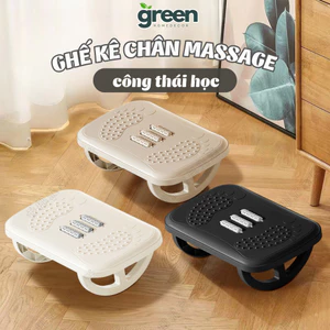 Ghế kê chân massage Greenhome, kê chân Công Thái Học dân văn phòng giúp mát xa thư giãn, giảm stress