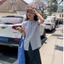 Áo babydoll nữ tay bồng cổ tàu form rộng ulzzang kiểu hàn basic thời trang
