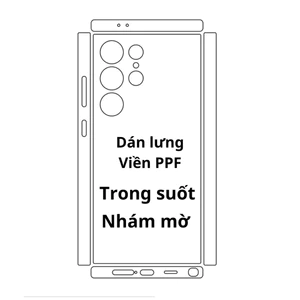 Dán lưng viền PPF cho Samsung S26Ultra S25Ultra S24Ultra S23Ultra S22Ultra