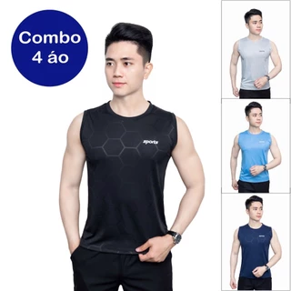[COMBO 2-3-4 ÁO] Thun nam ngắn tay, áo ba lỗ nam thể thao co giãn cực mát