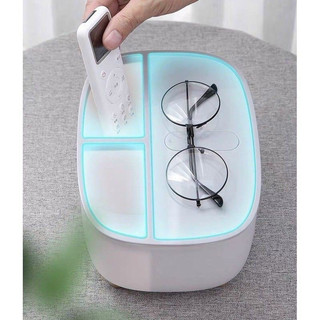 Hộp Đựng Giấy Ăn Ecoco Cao Cấp, Hộp Đựng Giấy Ăn Để Bàn Có Ngăn Để Đồ Đa Năng Chất Liệu Nhựa ABS