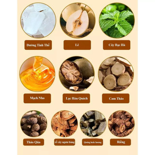 Kẹo Lê Bạc Hà, Kẹo Ngậm Ho Quả Lê, Kẹo Lê Tây Tạng Ấm Cổ Họng Giảm Ho, Kẹo Lê Bách Thảo An Phế, Thanh Nhiệt Tiêu Đờm