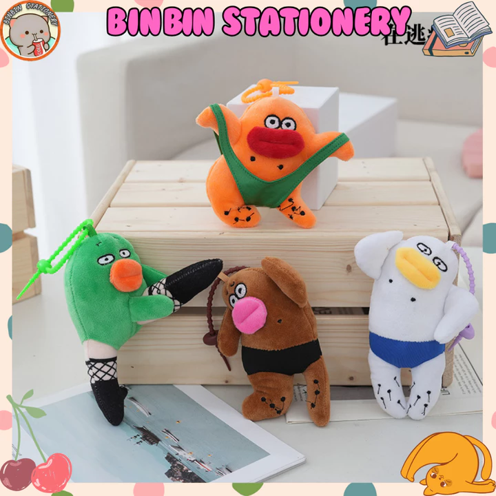 Móc khóa nhồi bông Funky xấu lạ, móc khóa hội bạn vui nhộn, màu sắc bắt mắt làm quà tặng phụ kiện độc lạ MK23