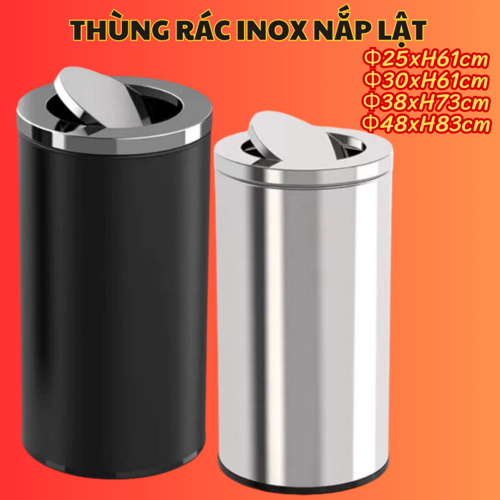 Thùng rác inox - Giá Tốt, Sale Tháng 08, Ship 0 Đồng | Shopee Việt Nam