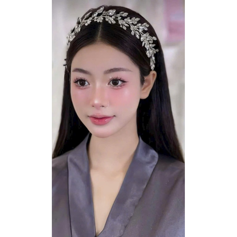 ✨✨✨Cài tóc cô dâu đơn giản lấp lánh
