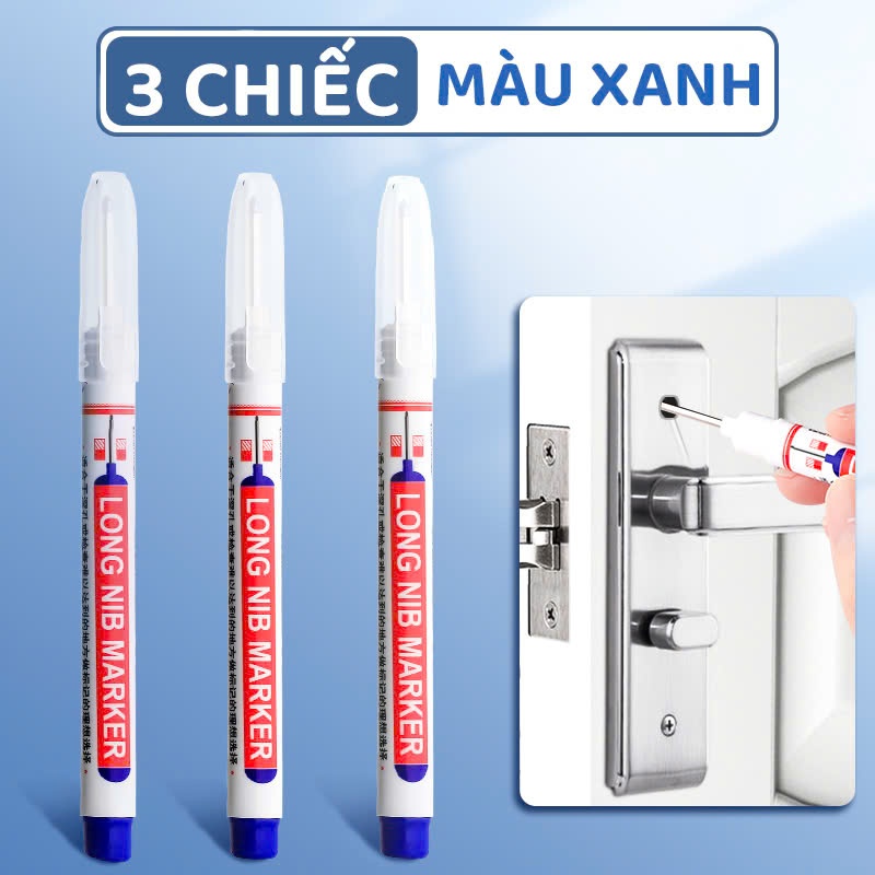 Bút Đánh Dấu Ngòi Dài 2cm Kháng Nước Dùng Cho Làm Mộc, Kim Khí, Xây Dựng Đa Công Dụng Tiện Lợi