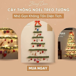 Cây Thông Noel Treo Tường Trang Trí Giáng Sinh, Cây Thông gỗ treo tường trang trí Noel