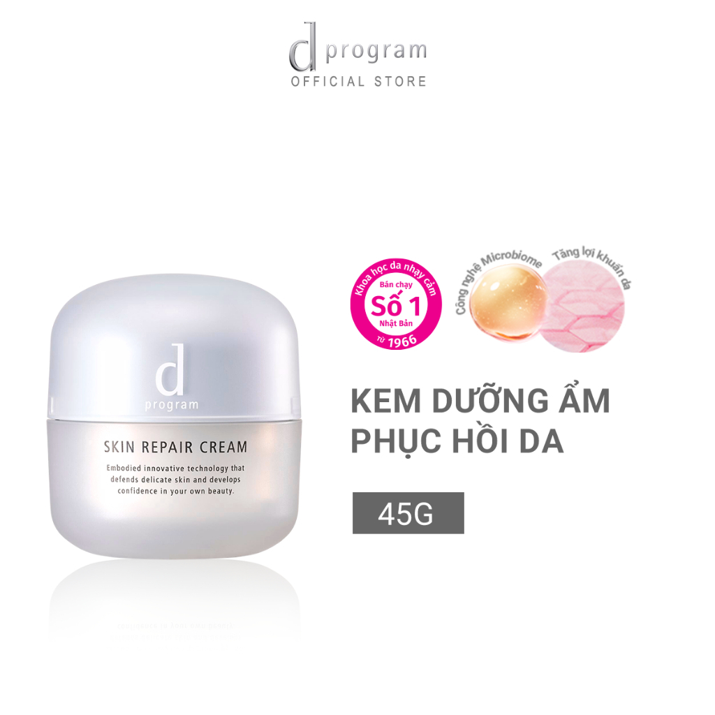 Ảnh Combo làm sạch và phục hồi dProgram Essence Cleansing Foam 120g và Skin Repair Cream 45g 1