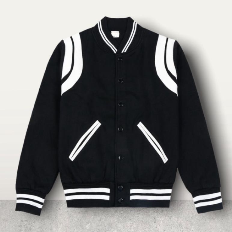 Áo Khoác Nam ,ao Bomber Nỉ 2 sọc vai nút bấm phong cách Trẻ Trung Năng Động Mặc Đôi Cặp Size 40-70kg - UNISEX 9999