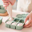 Khay trữ đông silicone Misan 6 ô và 12 ô kèm nắp, Khay đựng đồ ăn dặm cho bé bảo đảm an toàn