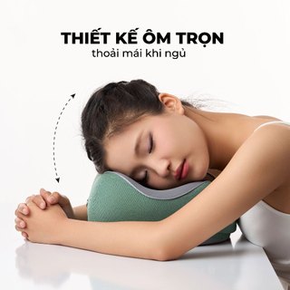 Gối cổ du lịch/văn phòng MIAvn TA33222 - Ruột êm vỏ mềm đàn hồi cao, chống mỏi cổ, hàng cao cấp chính hãng