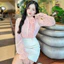 Áo sơ mi nữ tơ cổ bèo dây hoa style hàn quốc A2463 Kymie