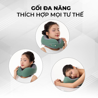 Gối cổ du lịch/văn phòng MIAvn TA33222 - Ruột êm vỏ mềm đàn hồi cao, chống mỏi cổ, hàng cao cấp chính hãng