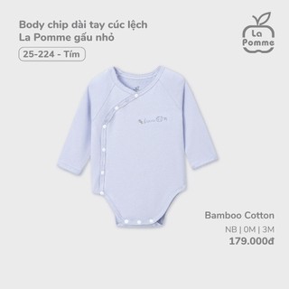 La pomme AW2024 BST sơ sinh La Pomme gấu nhỏ - Tím bé gái