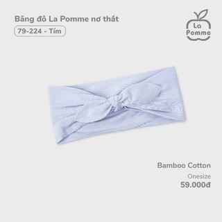 La pomme AW2024 BST sơ sinh La Pomme gấu nhỏ - Tím bé gái