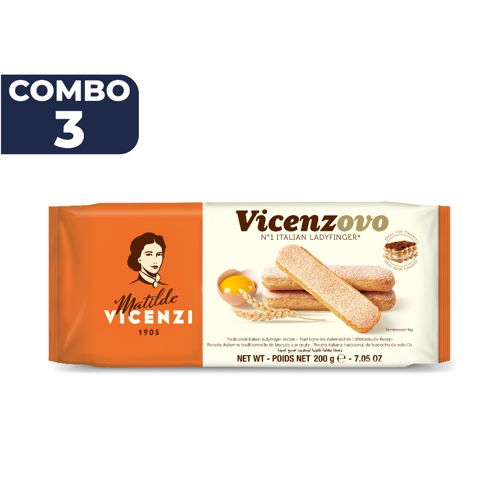 Ảnh Bánh champagne thơm đậm mùi trứng tươi và vani làm bánh Tiramisu Ladyfingers Vicenzovo Vicenzi Ý 200g 4