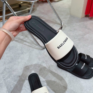 ( Form To Lùi Size ) Dép Lê Quai Ngang Siêu Êm Đế Bám QC Fullbox / Mieo Shoes D2801 D2802