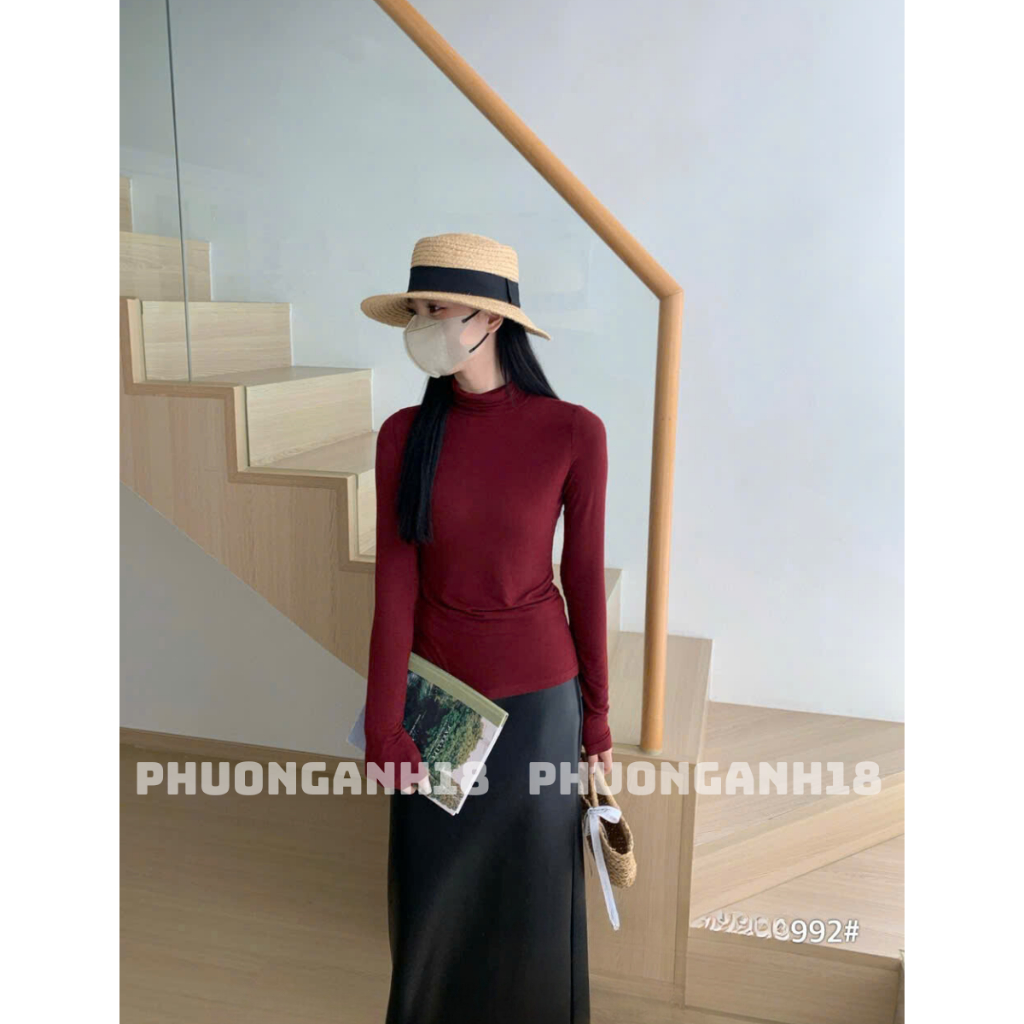 Áo giữ nhiệt mỏng cổ cao hàng quảng châU W.G-WE 9992