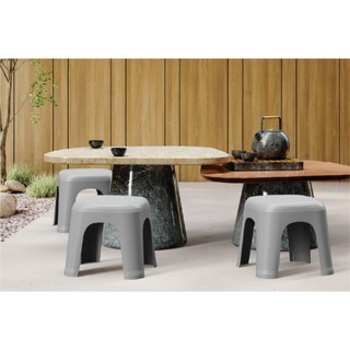 Ghế ZEN MATSU, ghế nhựa PP, TPE cao cấp, dáng thấp và cao, màu sắc tối giản, chân đế chống trượt