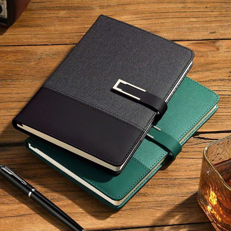 Set quà tặng Sổ tay KHẮC TÊN VÀ LOGO THEO YÊU CẦU khổ A5 kèm bút kim loại cao cấp (Hộp và Túi xách)