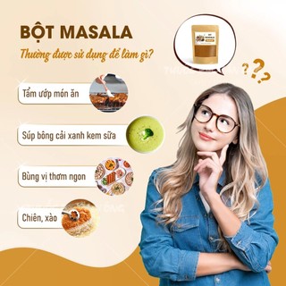 Garam masala 100g, bột gia vị Ấn Độ nguyên chất, bột trà sữa - Lãn Ông