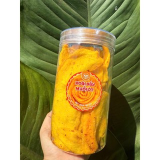 (MỚI) Xoài Sấy Dẻo Muối Ớt Nguyên Miếng 500g, Đặc Biệt Vị Chua Cay, Mềm Dẻo, Không Xơ