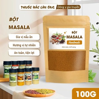 Garam masala 100g, bột gia vị Ấn Độ nguyên chất, bột trà sữa - Lãn Ông