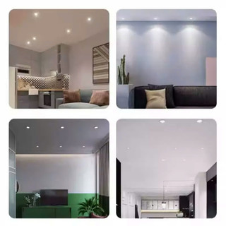 Đèn Led Âm Trần Nguồn Liền Trắng Tinh Công Suất 5W 9W 12W| Đèn Mắt Trâu Âm Trần BH 2 Năm