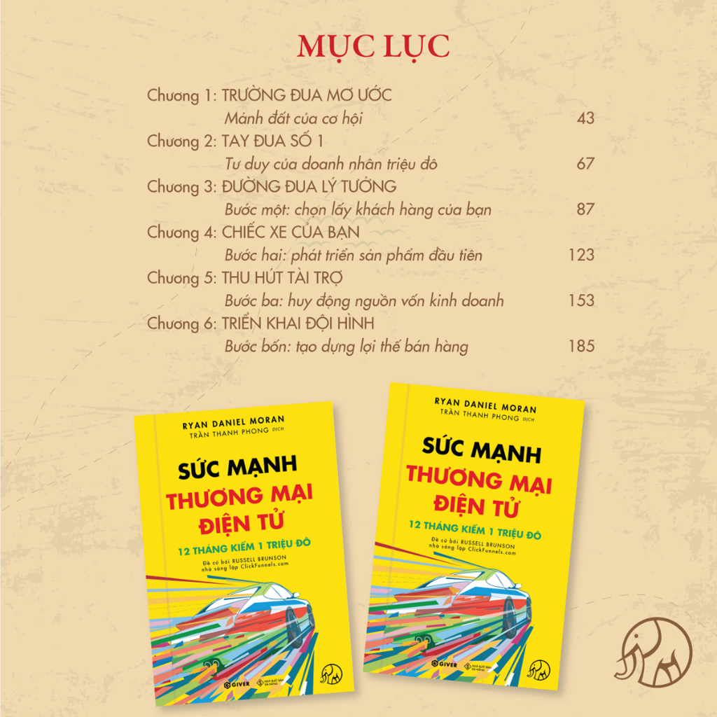 Sách - Sức Mạnh Thương Mại Điện Tử - 12 Tháng Kiếm 1 Triệu Đô Bằng Kinh Doanh Online - Bộ Sách Trên Lưng Khổng Tượng