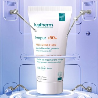 Kem chống nắng kiềm dầu Ivatherm IVAPUR Anti-Shine Fluid SPF50+ 50ml
