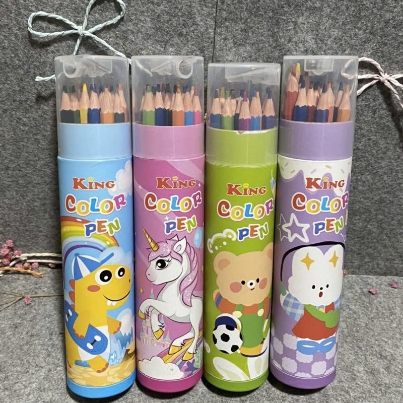 Bút Chì Màu Ông King, Thỏa Sức Cho Bé Sáng Tạo, Các sz 12/18/24 Màu.