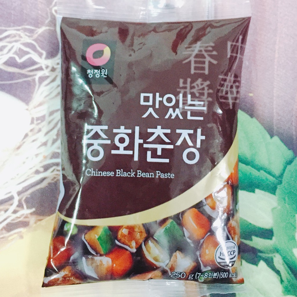 SỐT TƯƠNG ĐEN HÀN QUỐC NẤU MÌ ĐEN, BÁNH GẠO GÓI 250GR