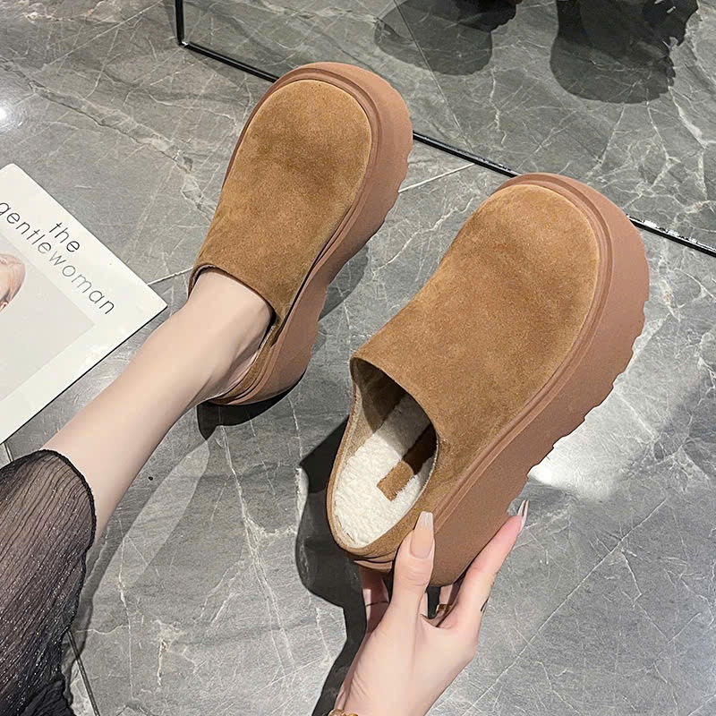 Giày Lười Độn Đế Cao Cấp Mang Siêu Ấm Trong Tiết Trời Mùa Đông Full Box B004 - NTshoes91