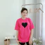 Áo thun YUSTUDIO, áo form rộng 3158, áo phông unisex basic mẫu Trái Tim
