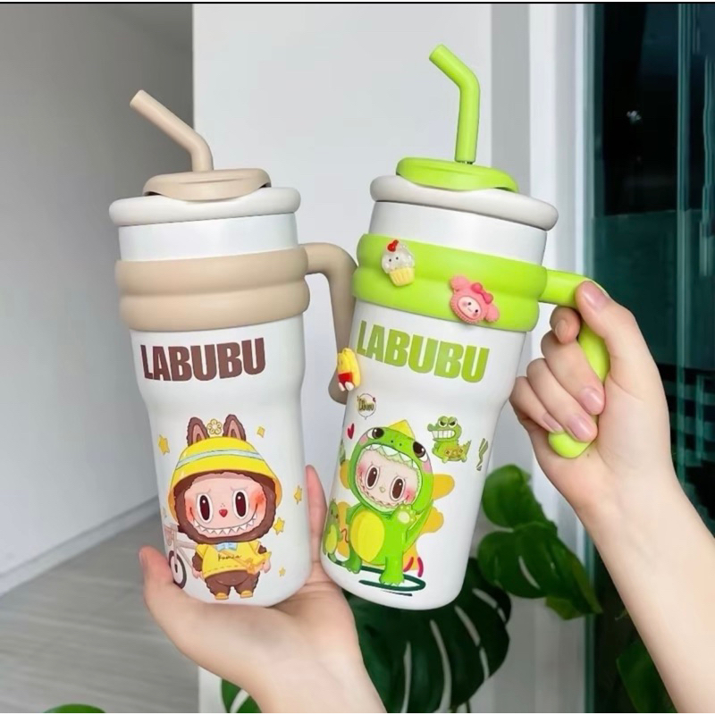 Ly giữ nhiệt Labubu 700ml, cốc giữ nhiệt có tay cầm inox 316 | Shopee ...