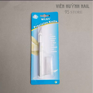 Dao cắt bột nail inox - tặng kèm 5 lưỡi dao thay thế