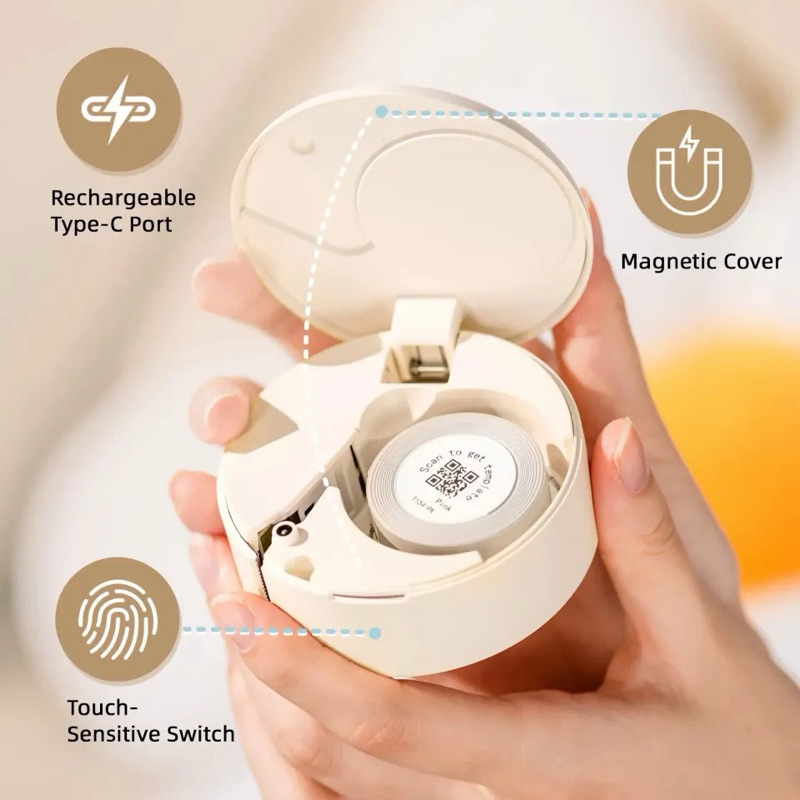 Cuộn giấy in tem nhãn cho máy HPRT H11 giấy in nhiệt không cần mực tiết kiệm, dễ dùng